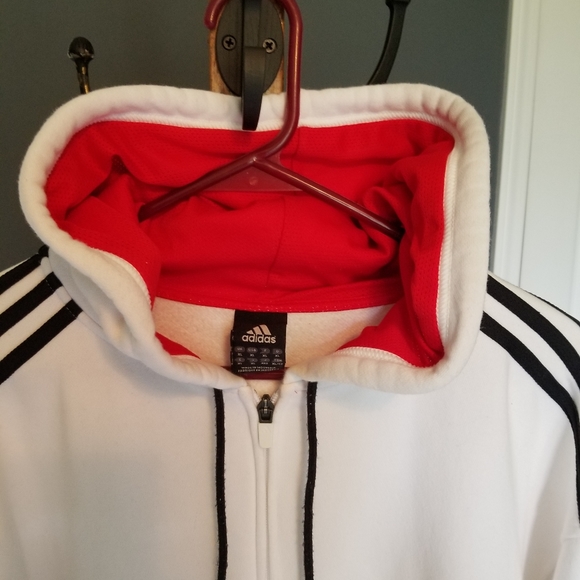 Men's Authentic Adidas Tre-Fold logo Zip Jacket - Picture 2 of 4